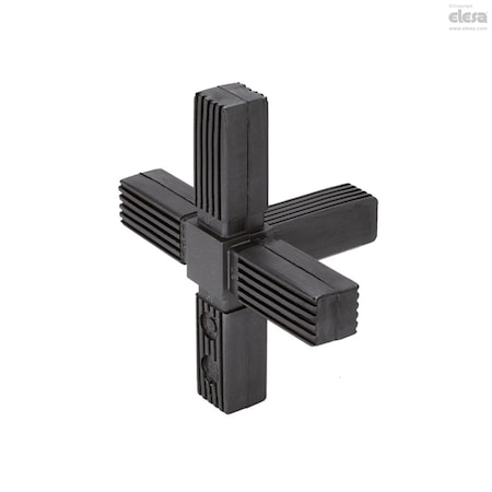 Elesa Tridimensional five-way connector, STC.30-3A-5W-C9 STC-3A-5W